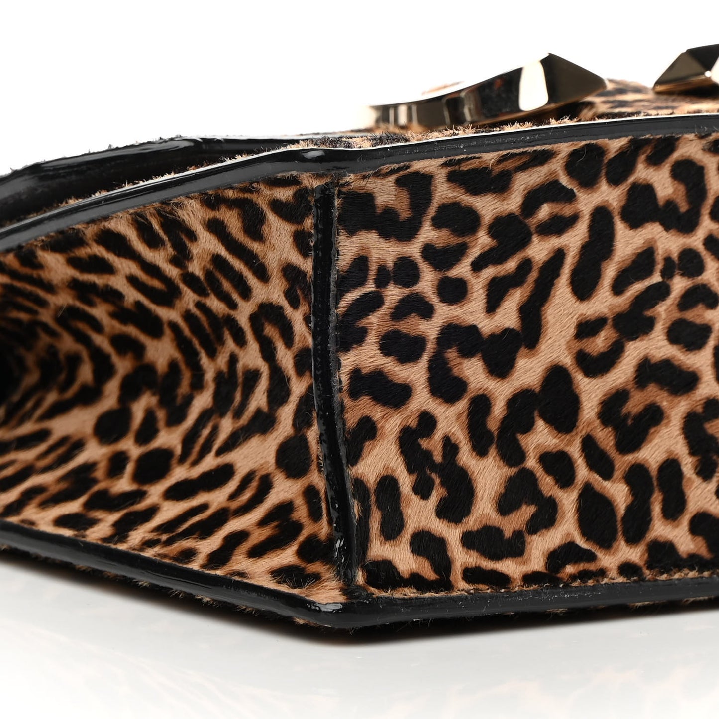 Pony Hair Leopard Print Madeline Shoulder Bag Natural Mix