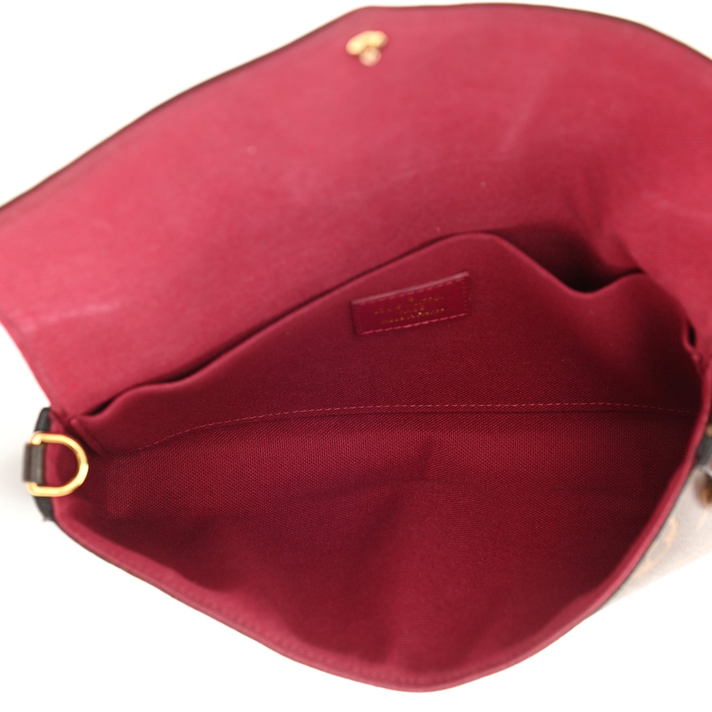 Monogram Pochette Felicie Chain Wallet Fuchsia