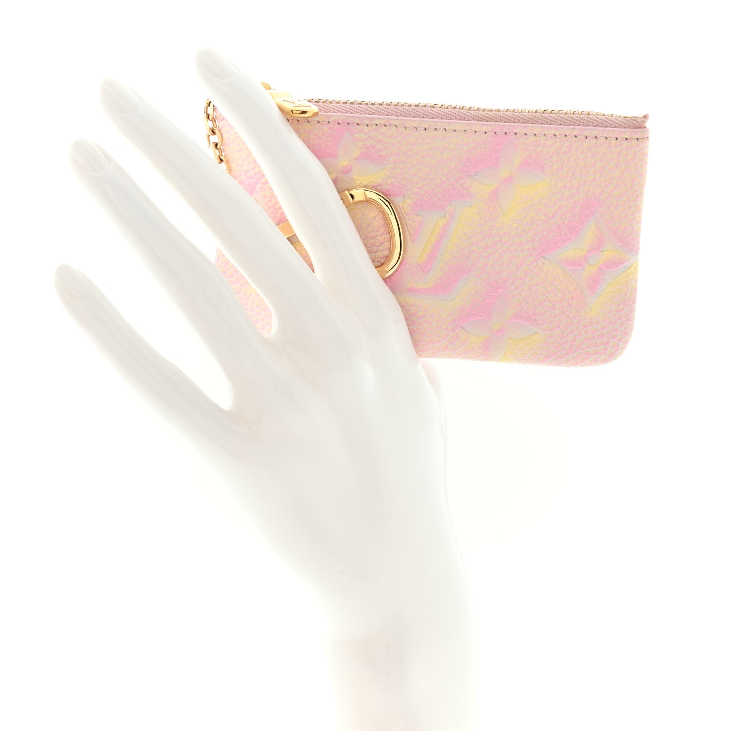 Empreinte Monogram Summer Stardust Key Pouch Pink
