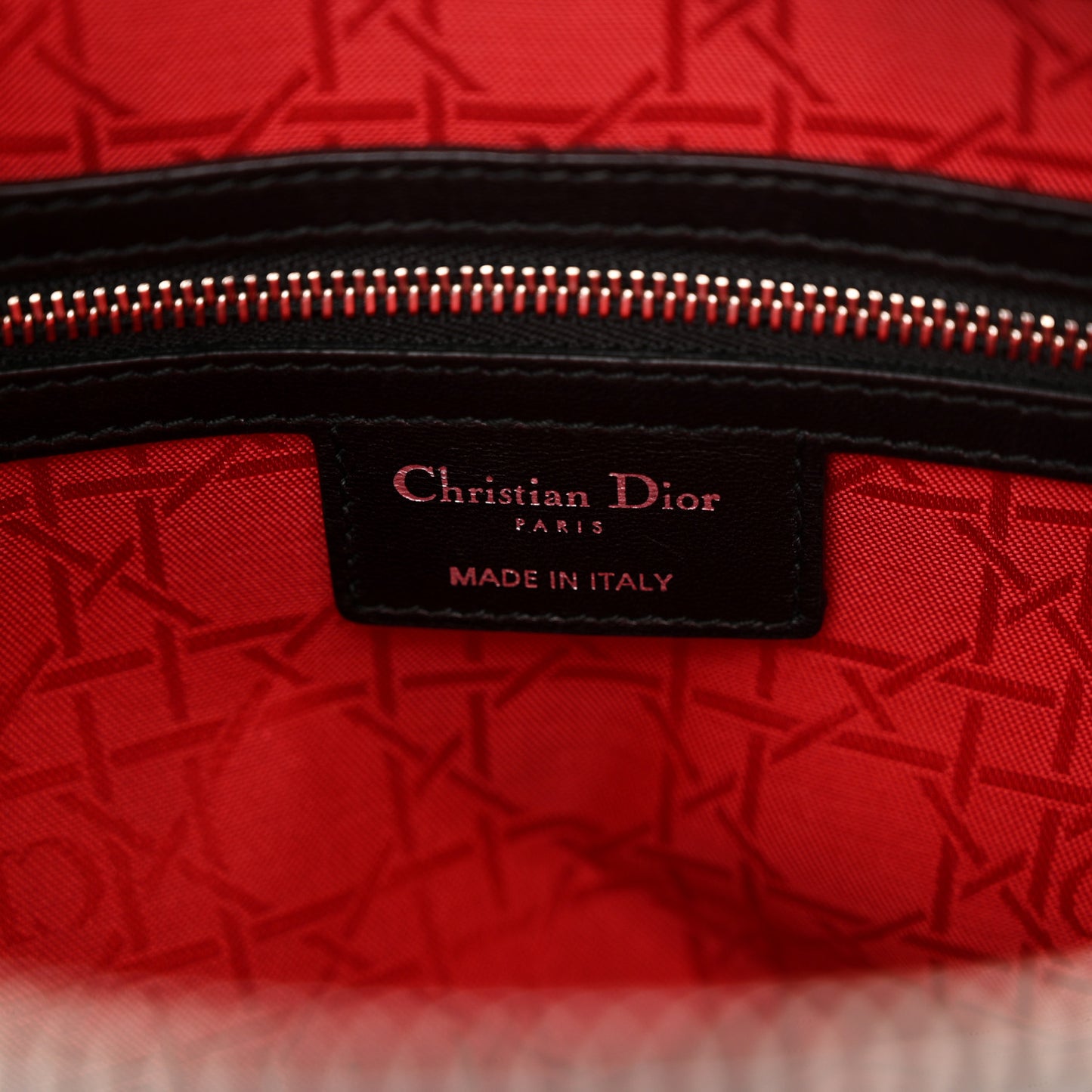 Lambskin Cannage Large Lady Dior Black