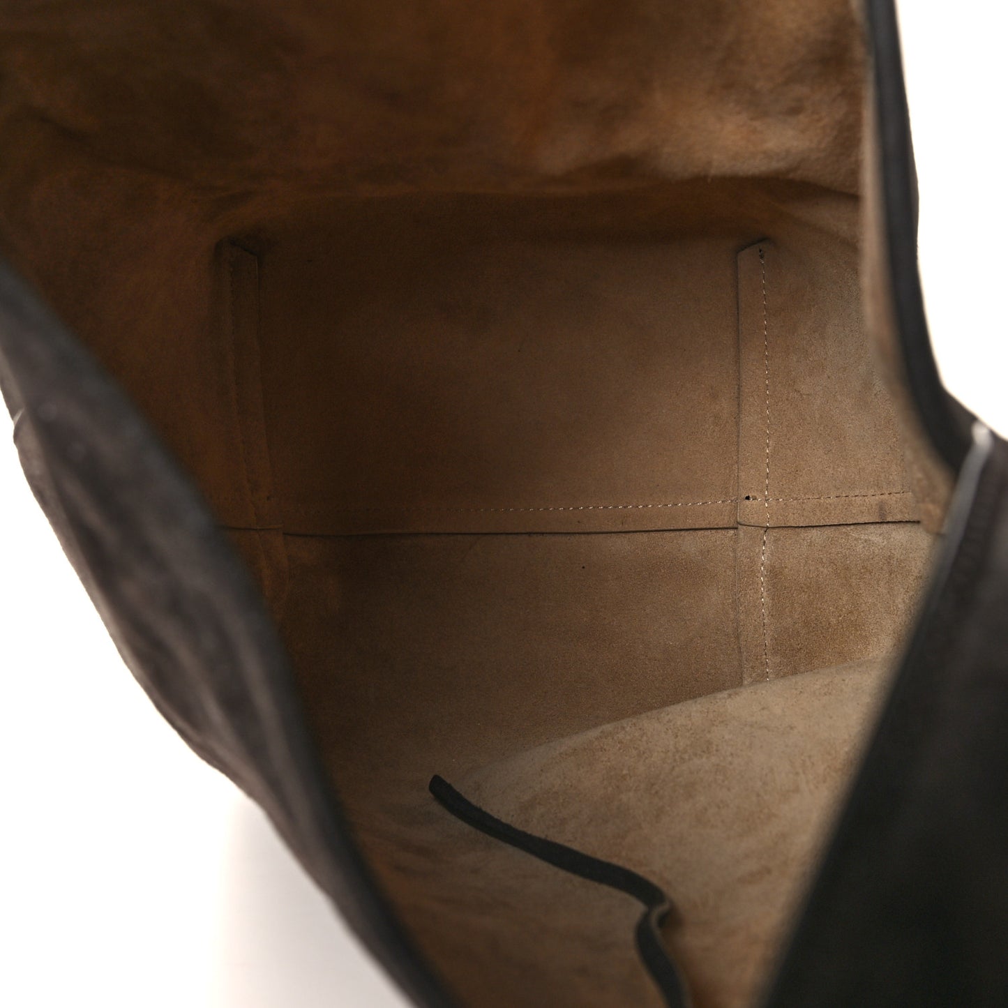Suede Calfskin Medium N/S Park Tote Dark Brown