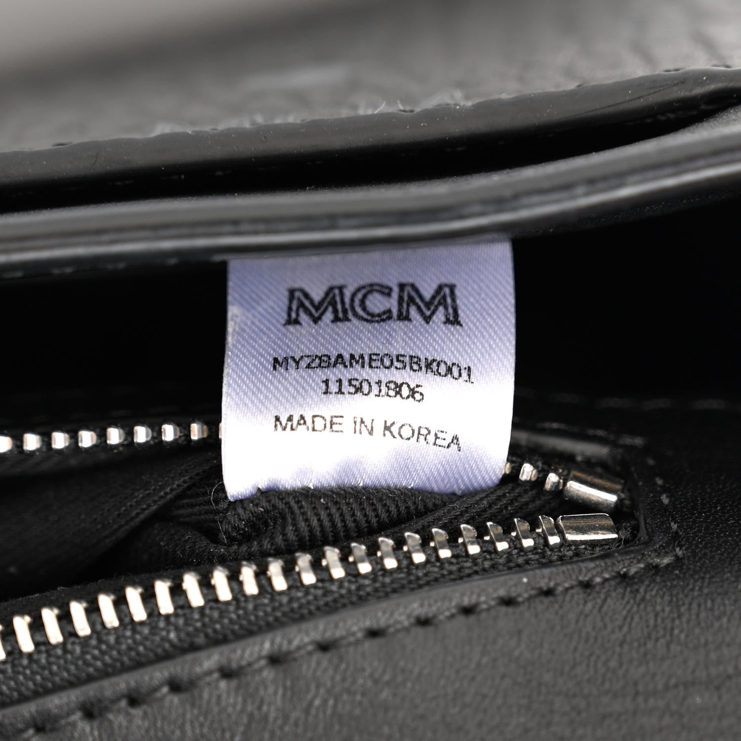 MCM Visetos Medium Tracy Crossbody Bag Black 7 of 10