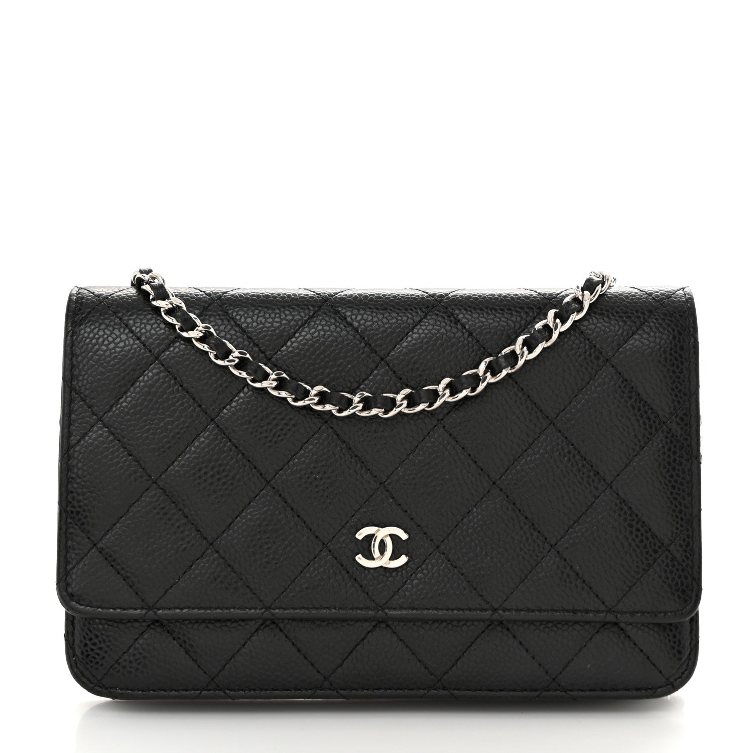 Chanel Caviar Quilted Wallet On Chain WOC Black 1 of 12