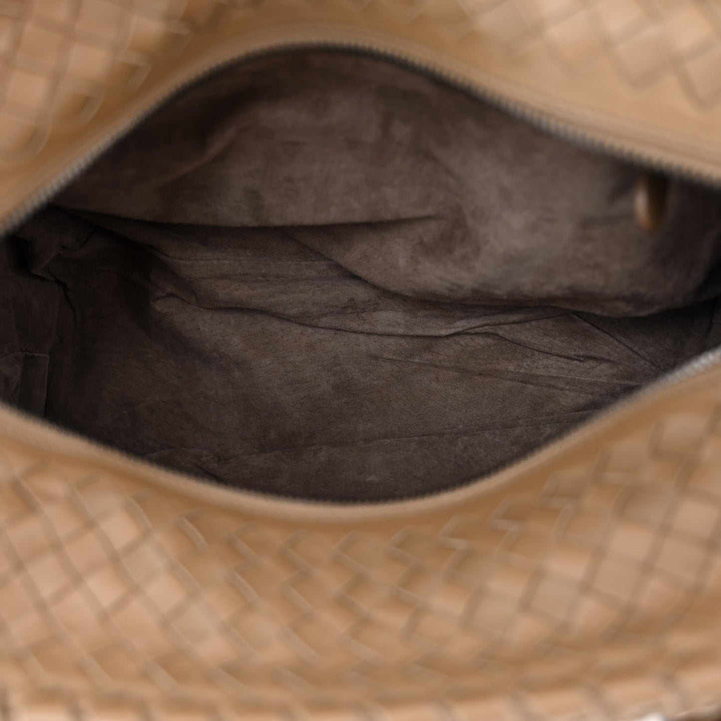Nappa Intrecciato Brick Tote Camel