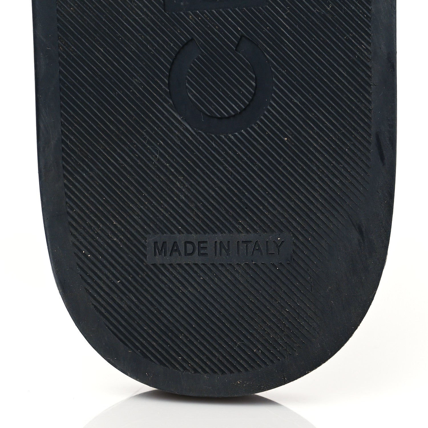 Chanel Satin Canvas Chain Slides Sandals Flats 39 Marine 6 of 8