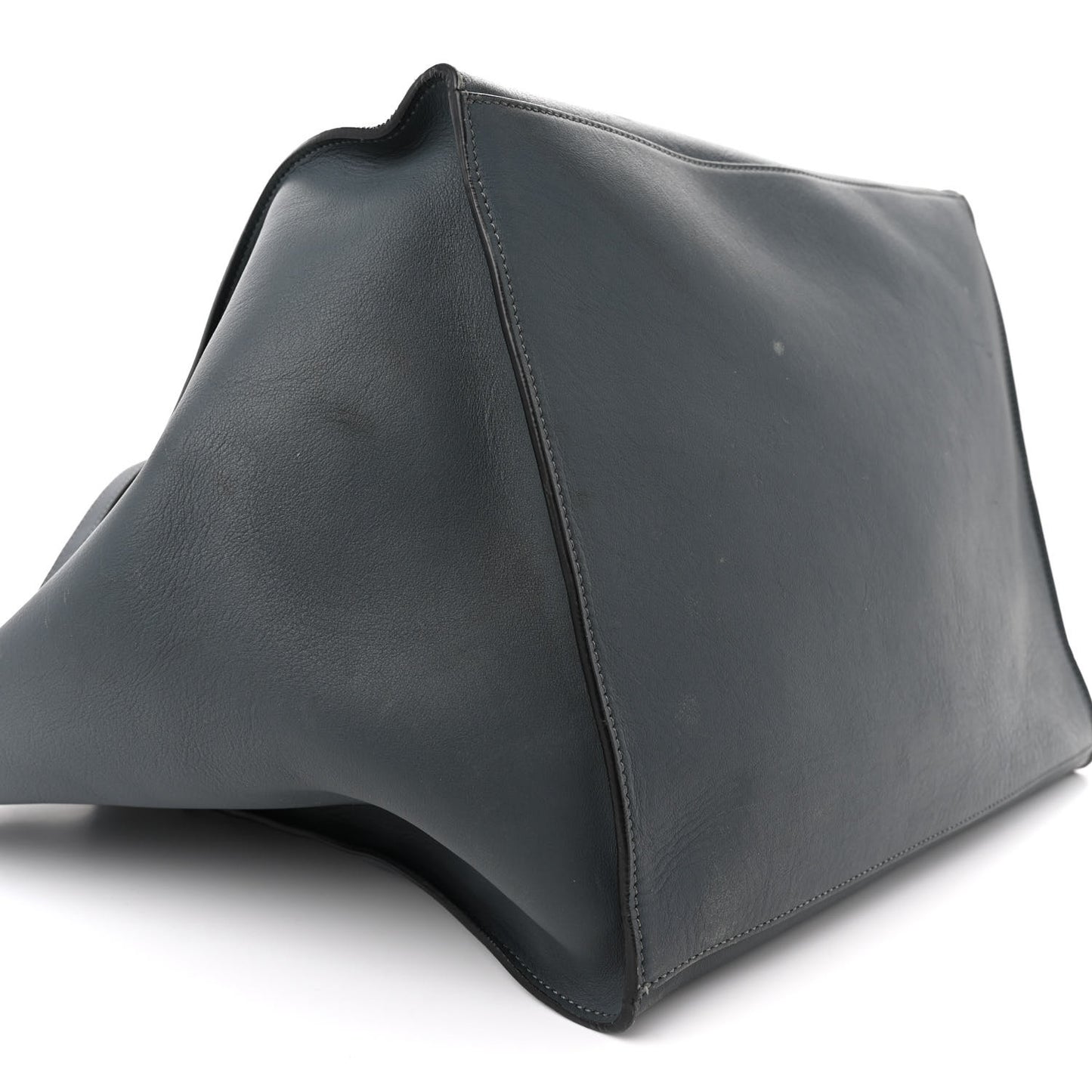 Supple Grained Calfskin Medium Big Bag Slate