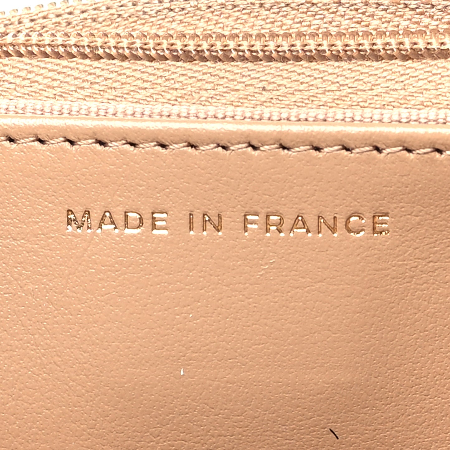 Caviar Quilted Wallet on Chain WOC Dark Beige