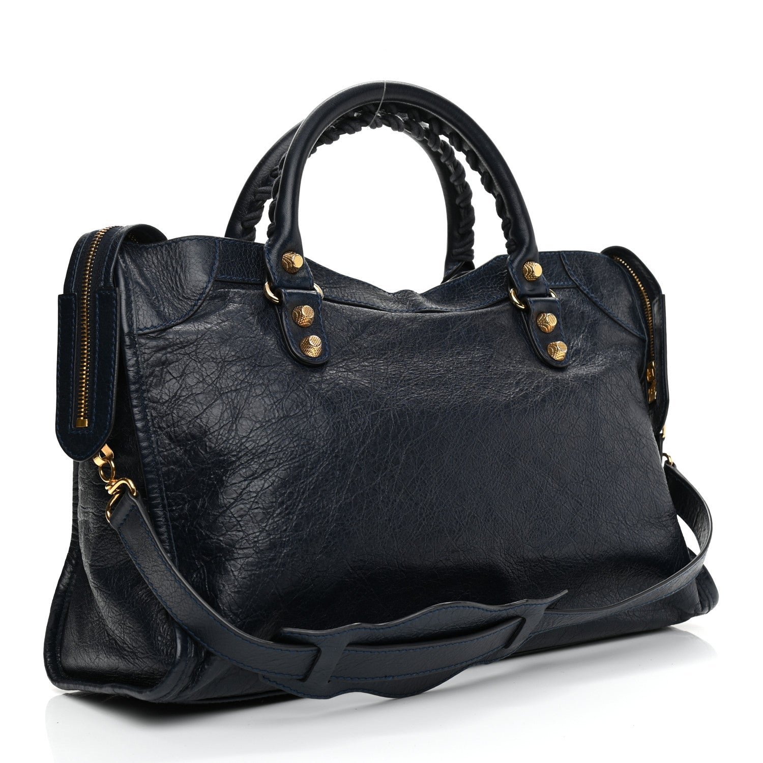 Balenciaga Agneau Giant 12 Gold Hardware City Bleu Obscur 2 of 9