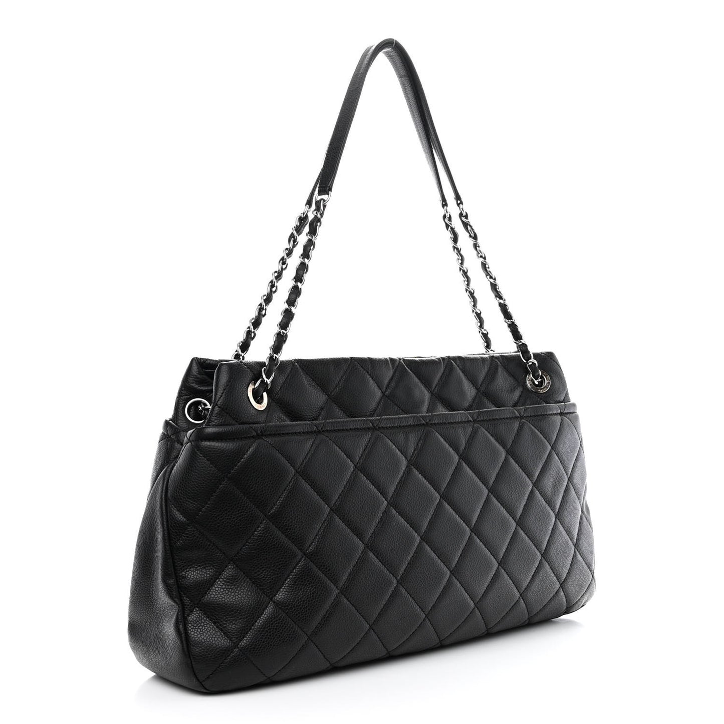 Caviar Quilted CC Timeless Soft Tote Black