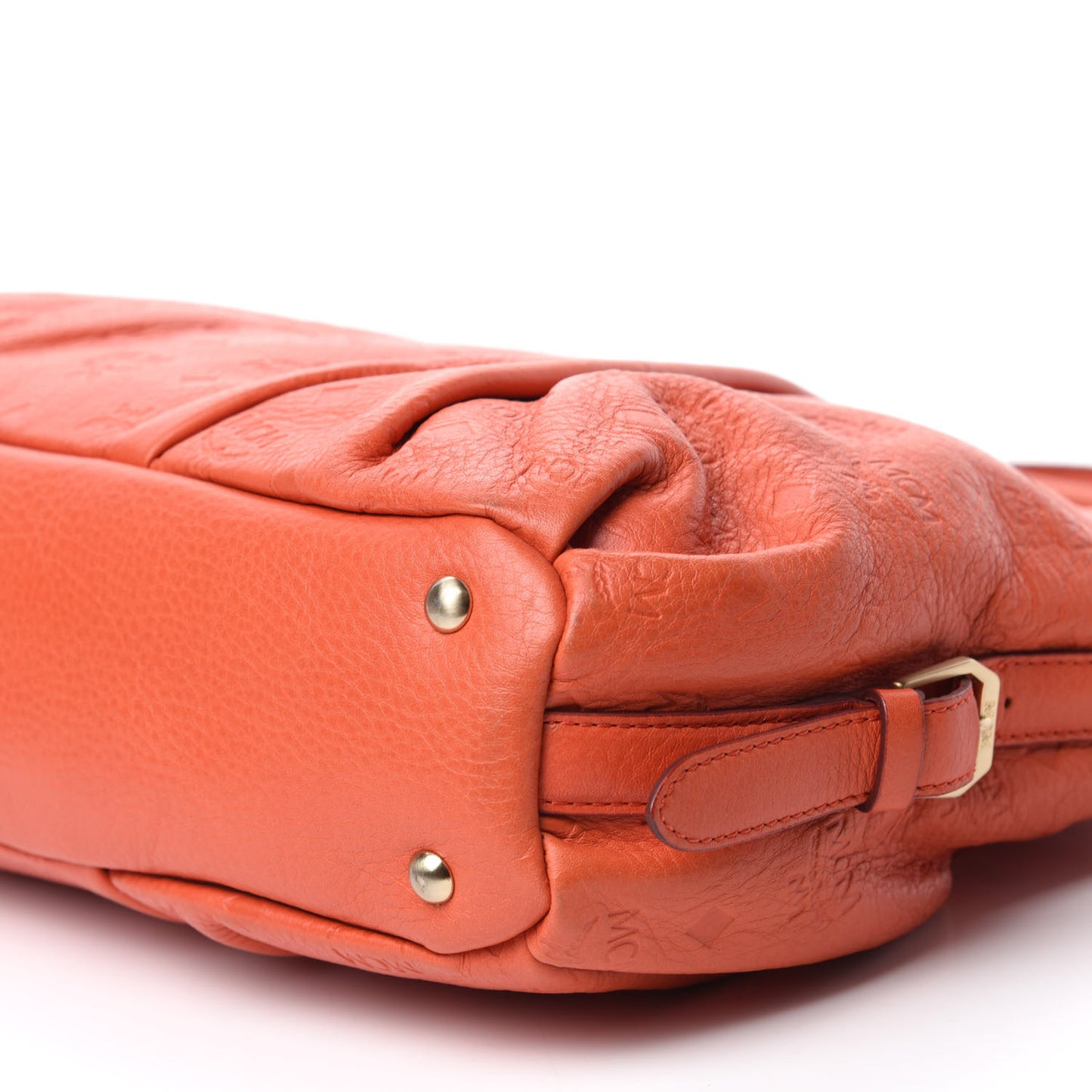 Calfskin Ottomar Monogram Tote Orange