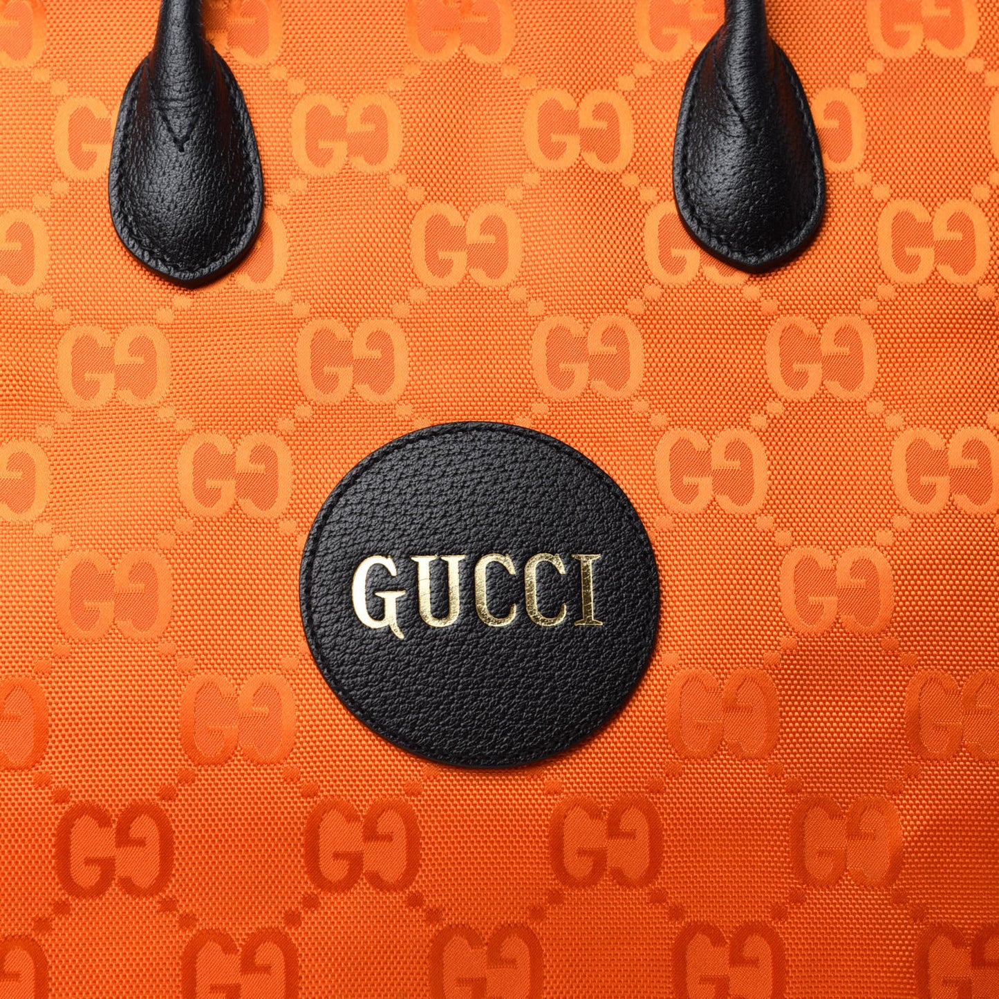 Econyl Nylon Monogram Large Off The Grid Tote Bag Carrot Orange Black