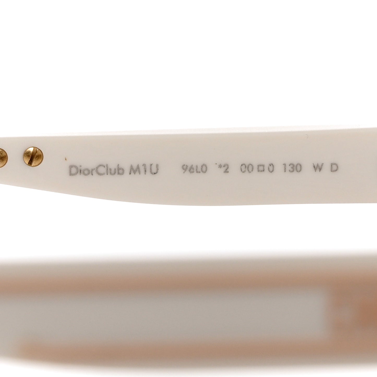 Diorclub M1U Mask Sunglasses White