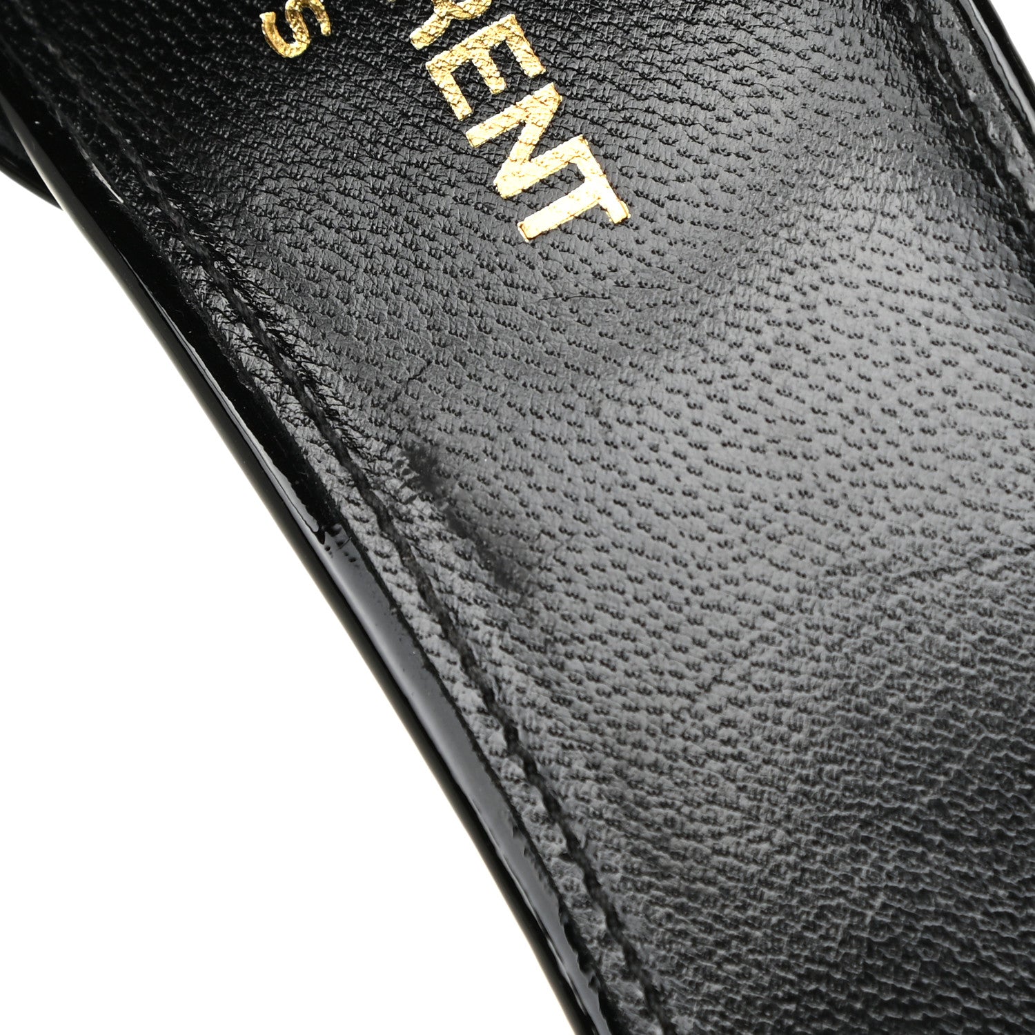 Saint Laurent Patent Calfskin Amber 105 Ankle Strap Sandals 38.5 Black 14 of 16