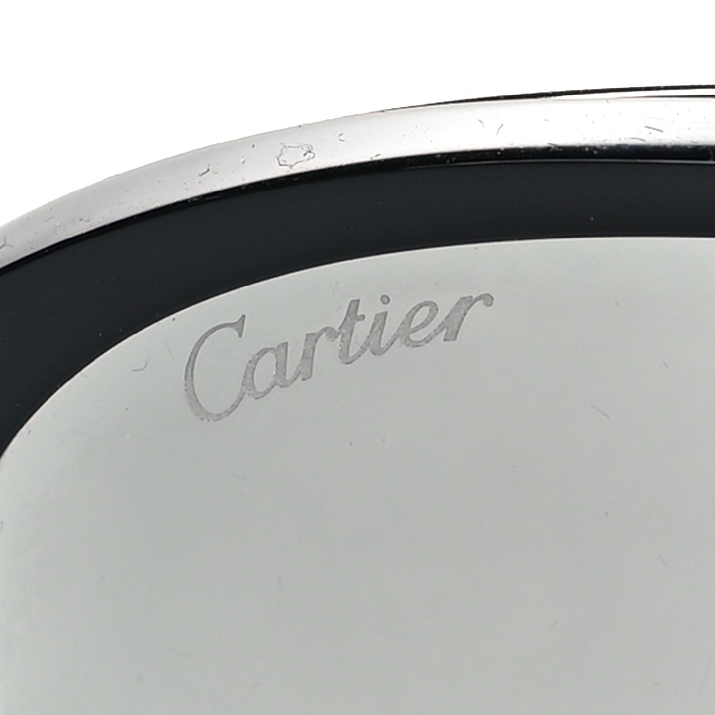 C De Cartier Sunglasses Silver Black