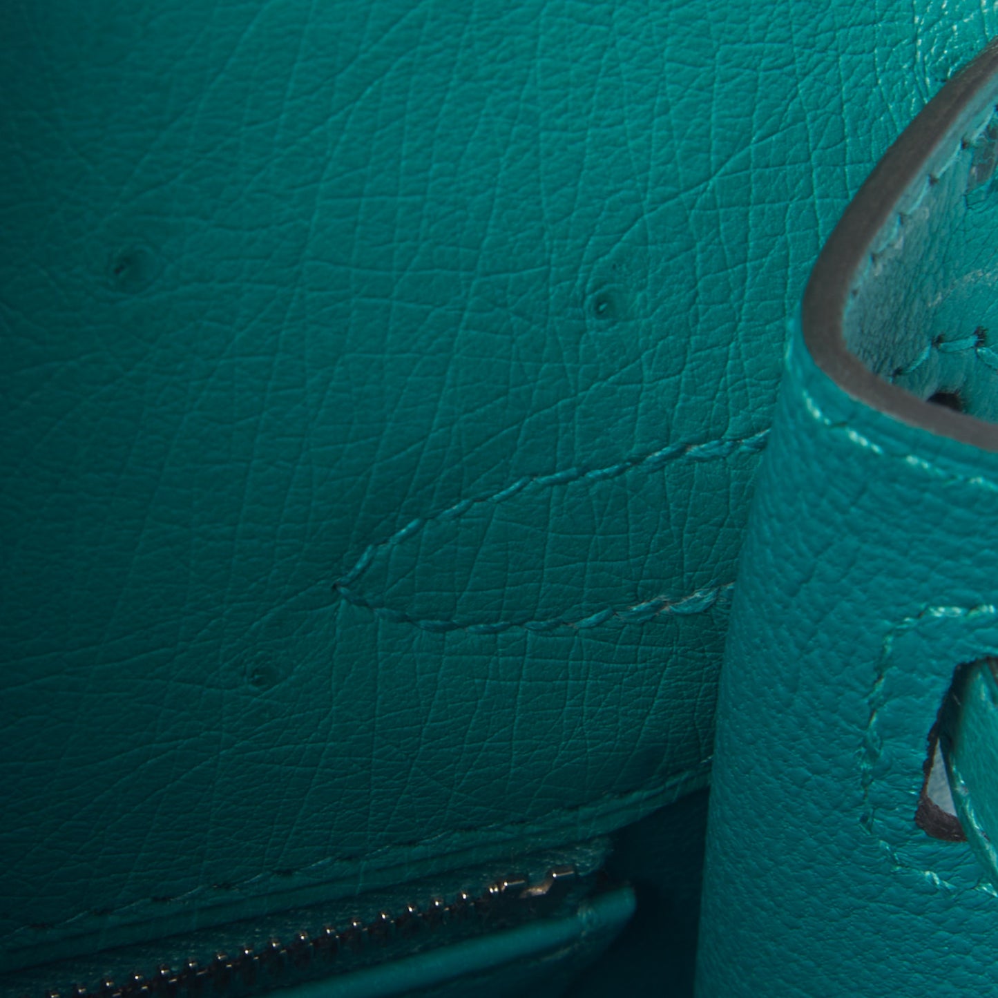 Ostrich Kelly Sellier 25 Vert Verone