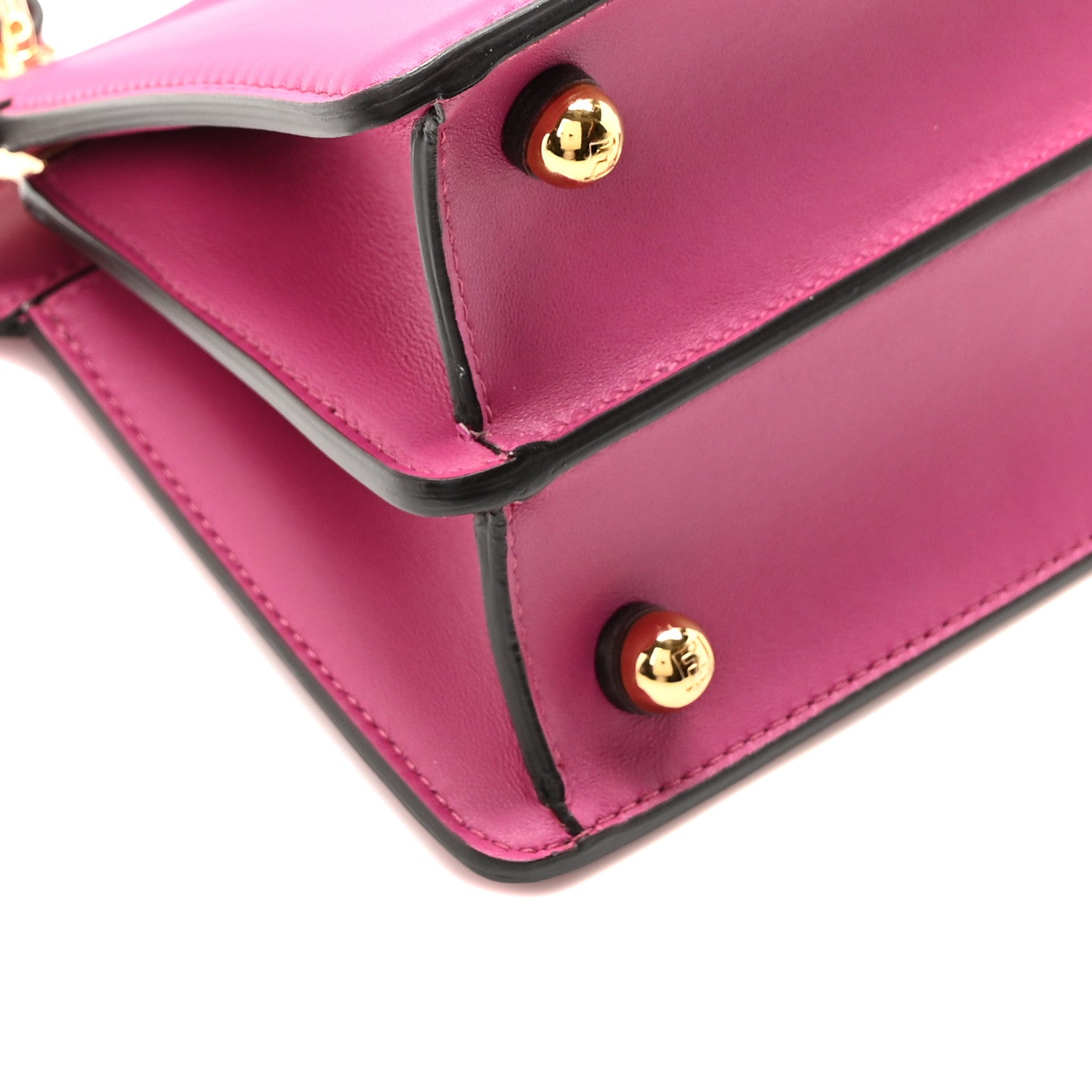 Fendi Shiny Nappa Petite Peekaboo I SEE U Satchel Ciclamino Pilar 8 of 9