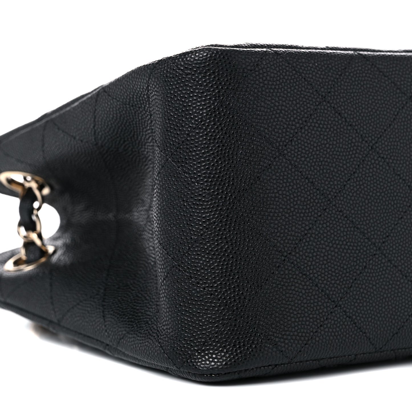 Caviar Quilted Mini Bucket Bag Black