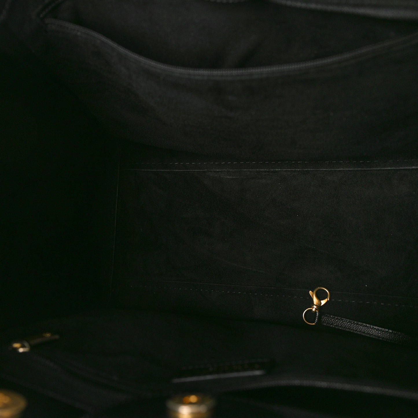 Caviar Small Studded Deauville Tote Black