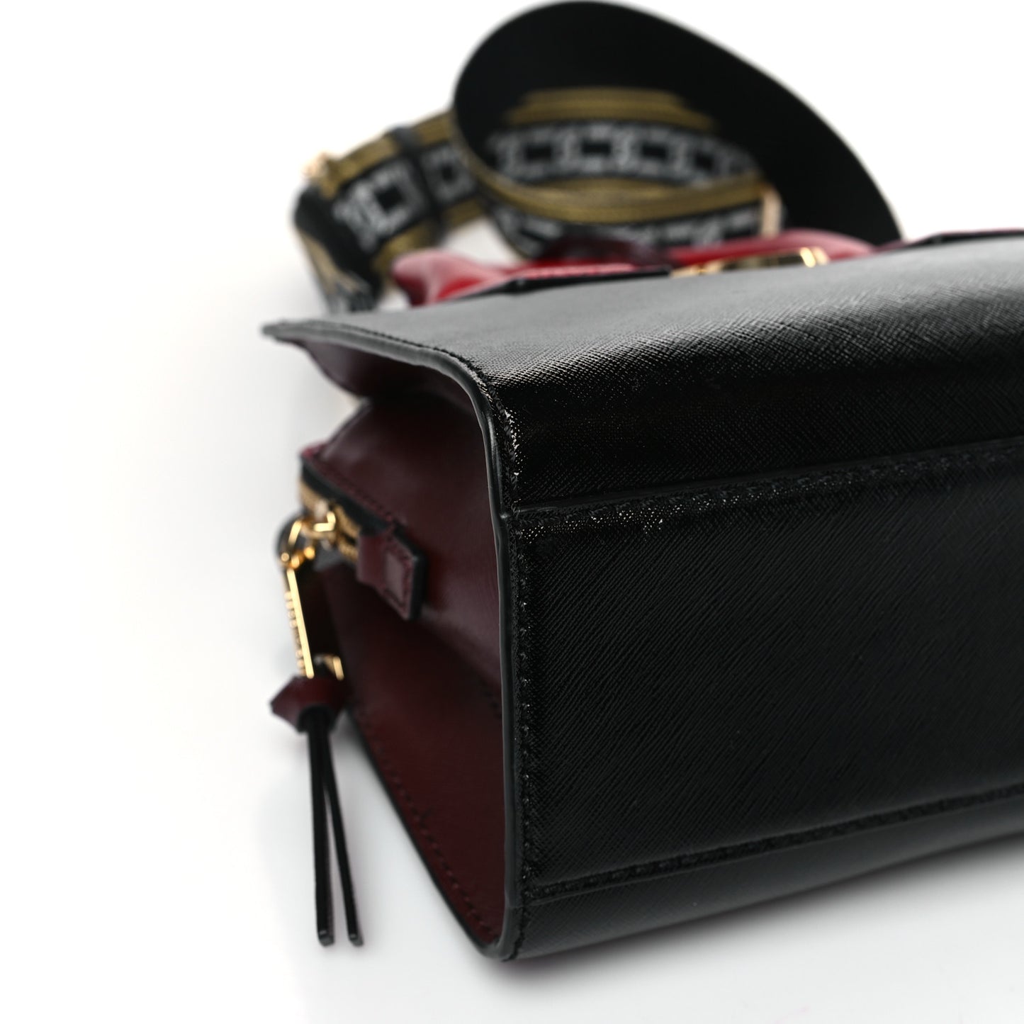 Saffiano Little Big Shot Tote Black Multicolor