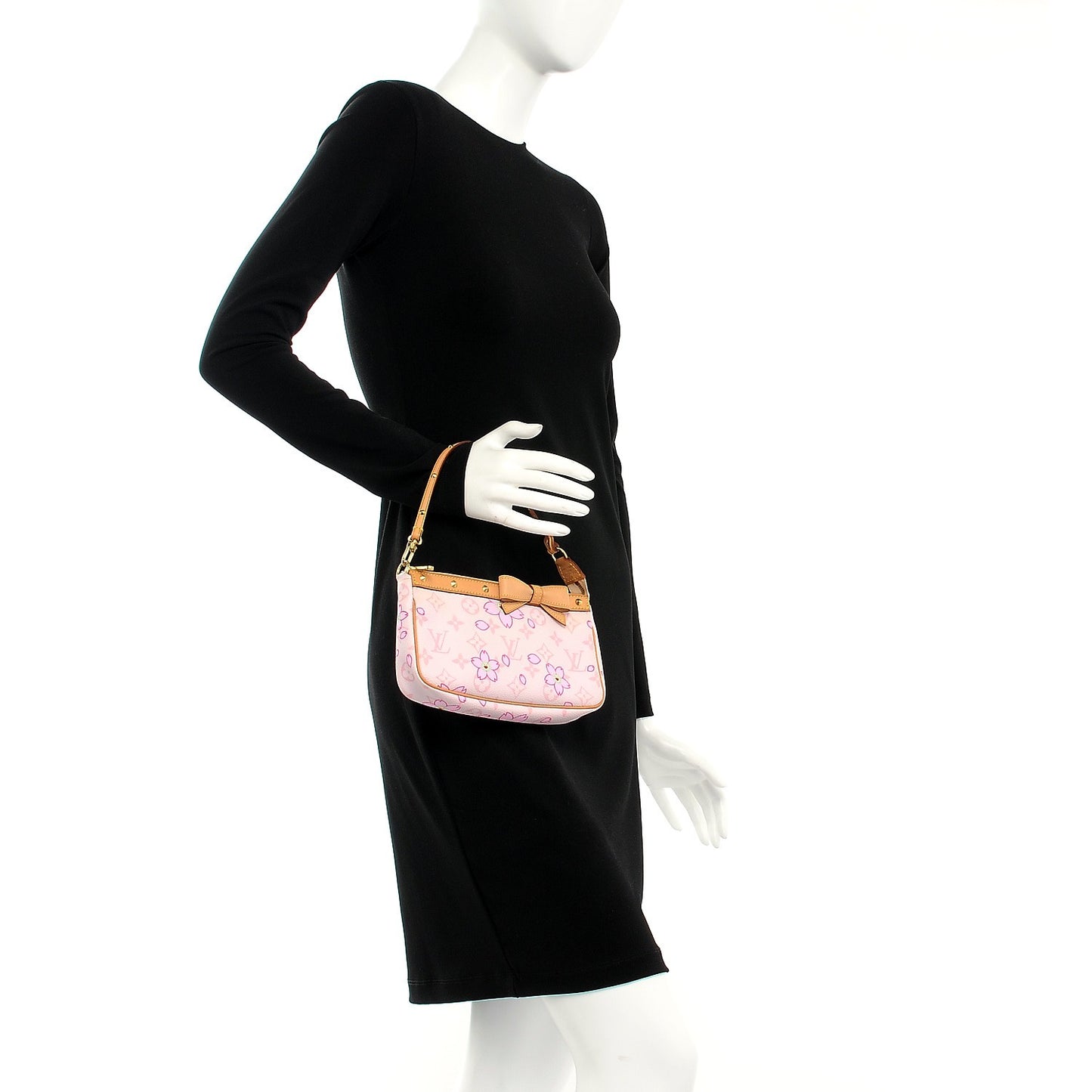 Monogram Cherry Blossom Pochette Accessories Pink