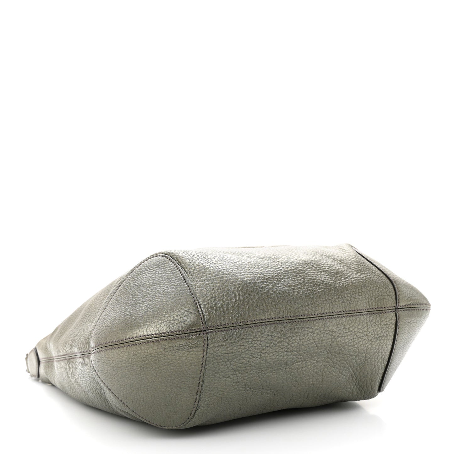 Metallic Pebbled Calfskin Medium Soho Chain Hobo Sasso