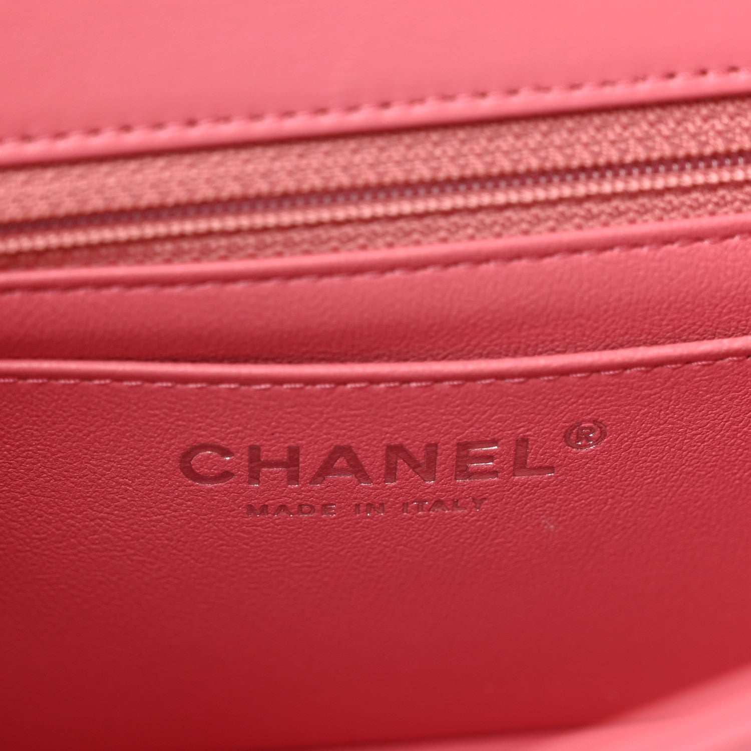 Chanel Lambskin Quilted Mini Rectangular Flap Pink 6 of 11