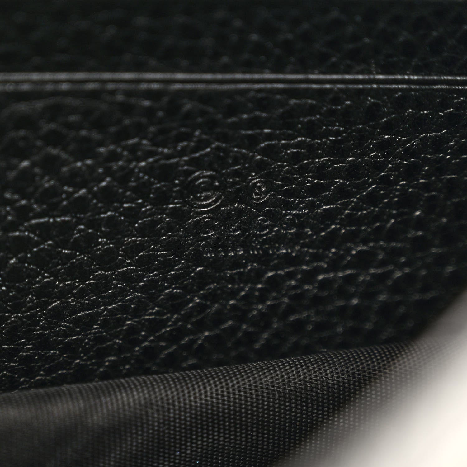 Gucci Dollar Calfskin Interlocking G Chain Wallet Black 6 of 10