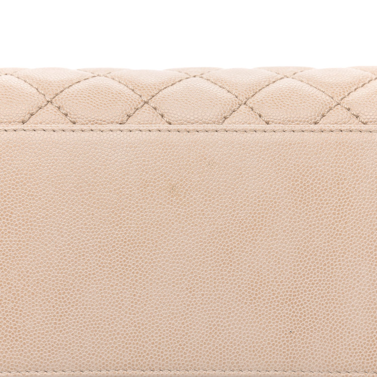 Chanel Caviar Quilted Medium Coco Handle Flap Light Beige 11 of 12