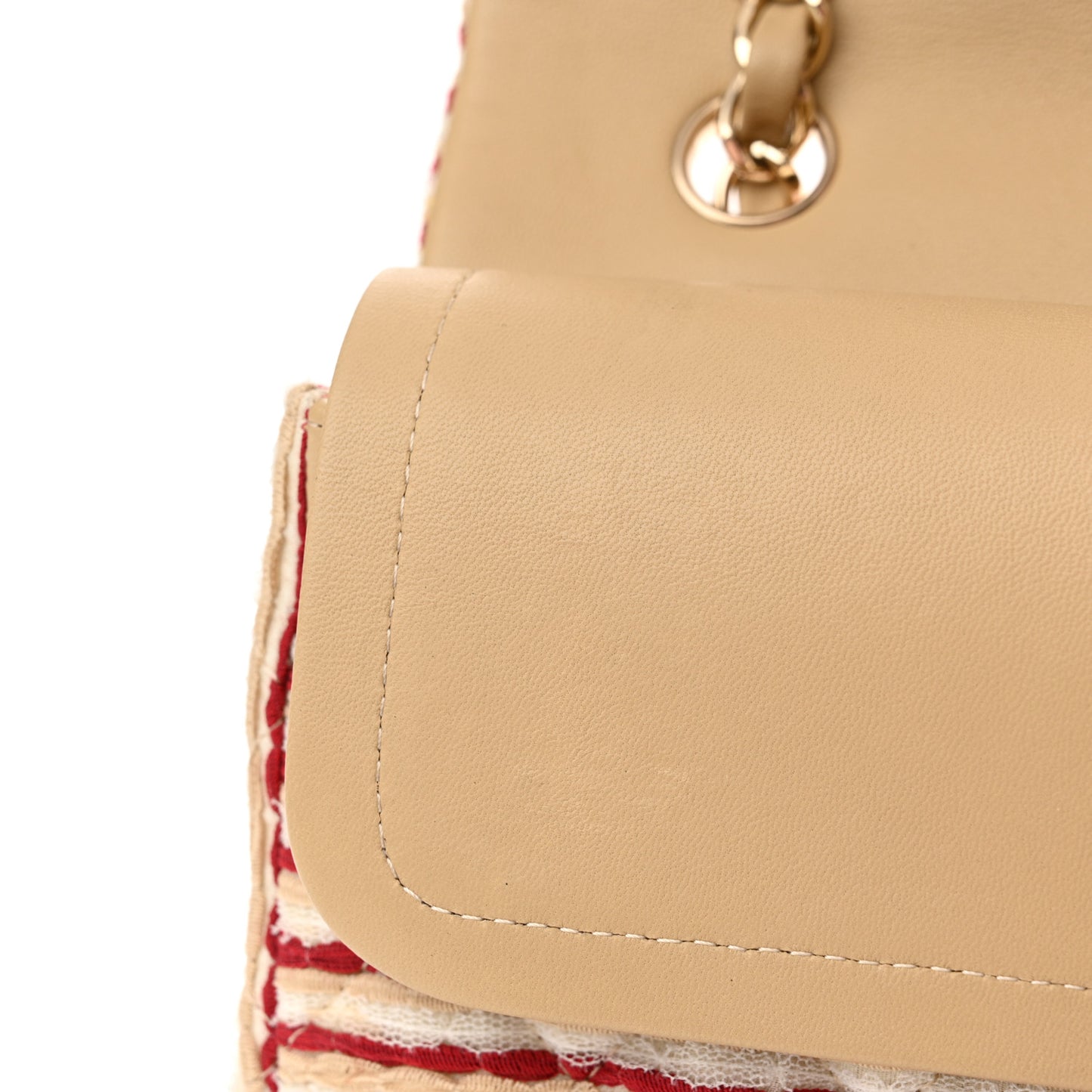 Jersey Quilted Medium Coco Sailor Flap Red White