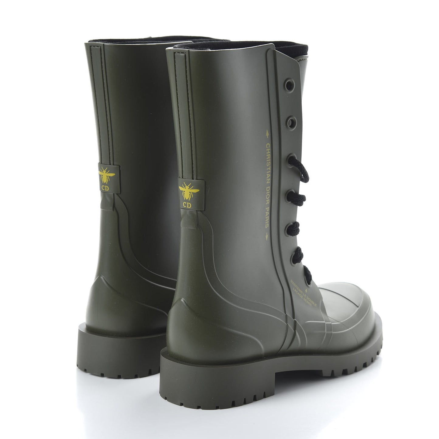 Rubber Diorcamp Low Boots 37 Military
