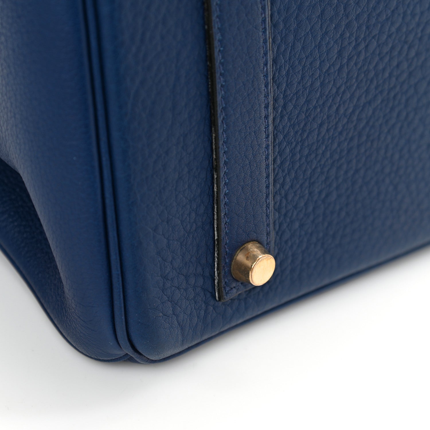 Hermes Taurillon Clemence Birkin 35 Bleu Brighton 17 of 21