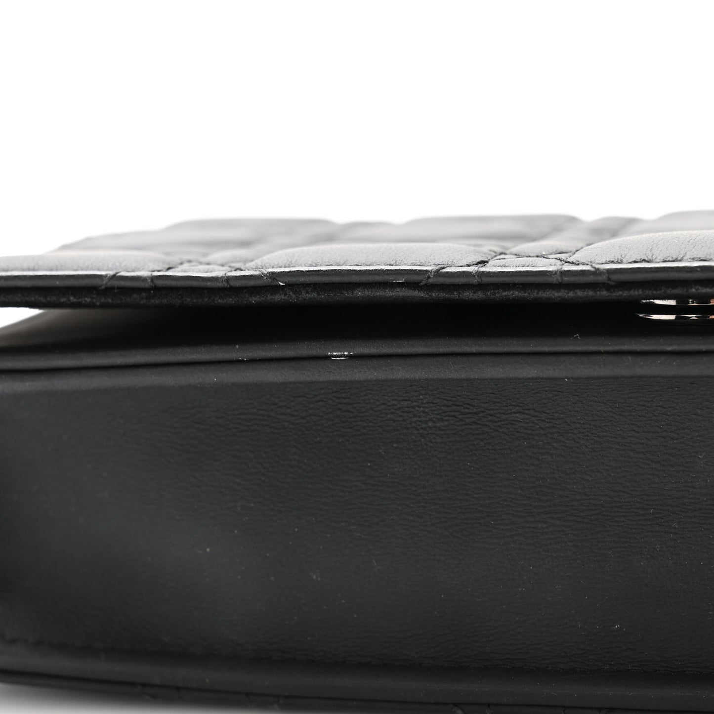 Ultra Matte Calfskin Cannage Lady Dior Clutch Black