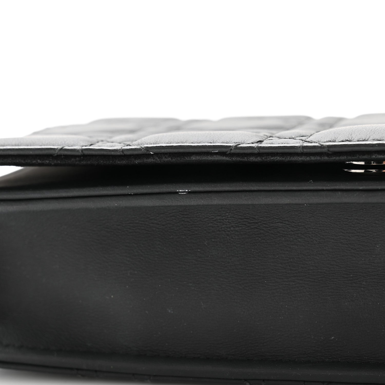 Christian Dior Ultra Matte Calfskin Cannage Lady Dior Clutch Black 13 of 14