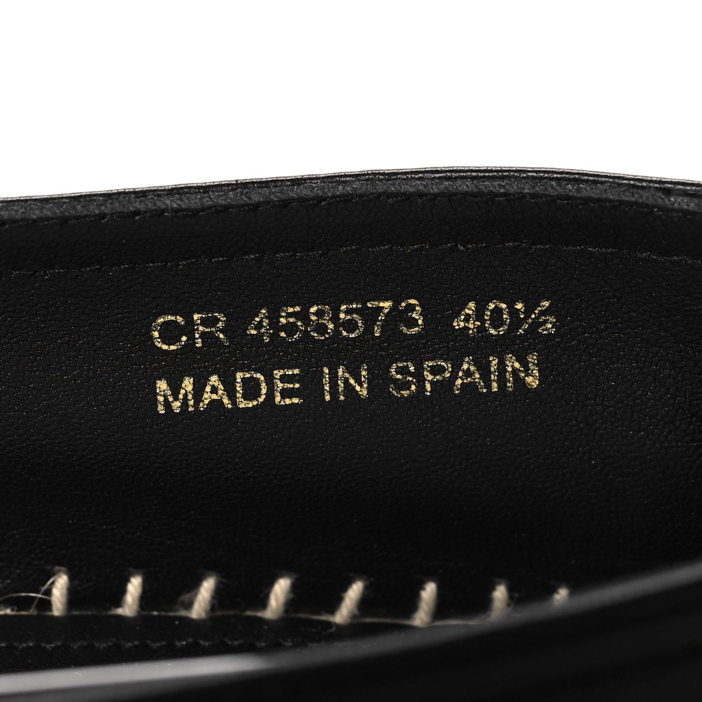 Lambskin Monogram Espadrilles 40.5 Black