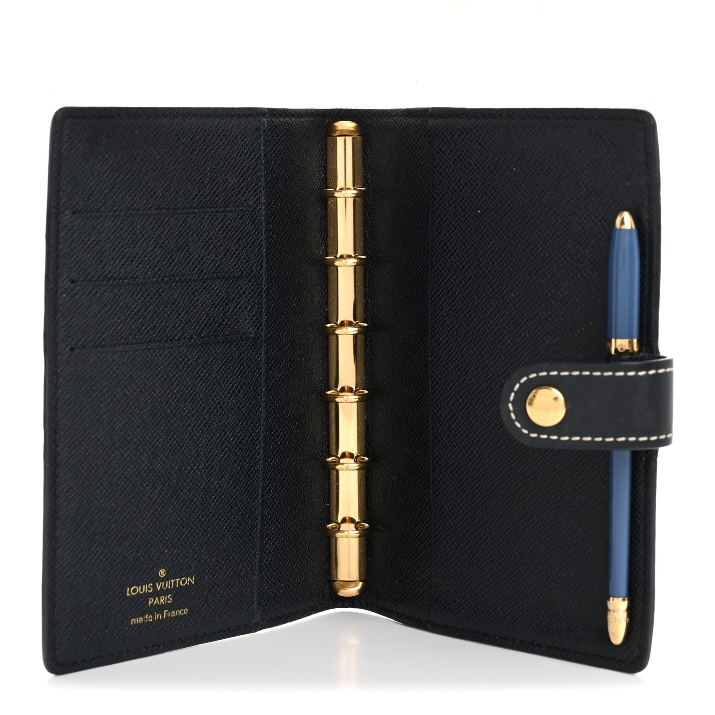 Mini Monogram Small Ring Agenda Cover Blue