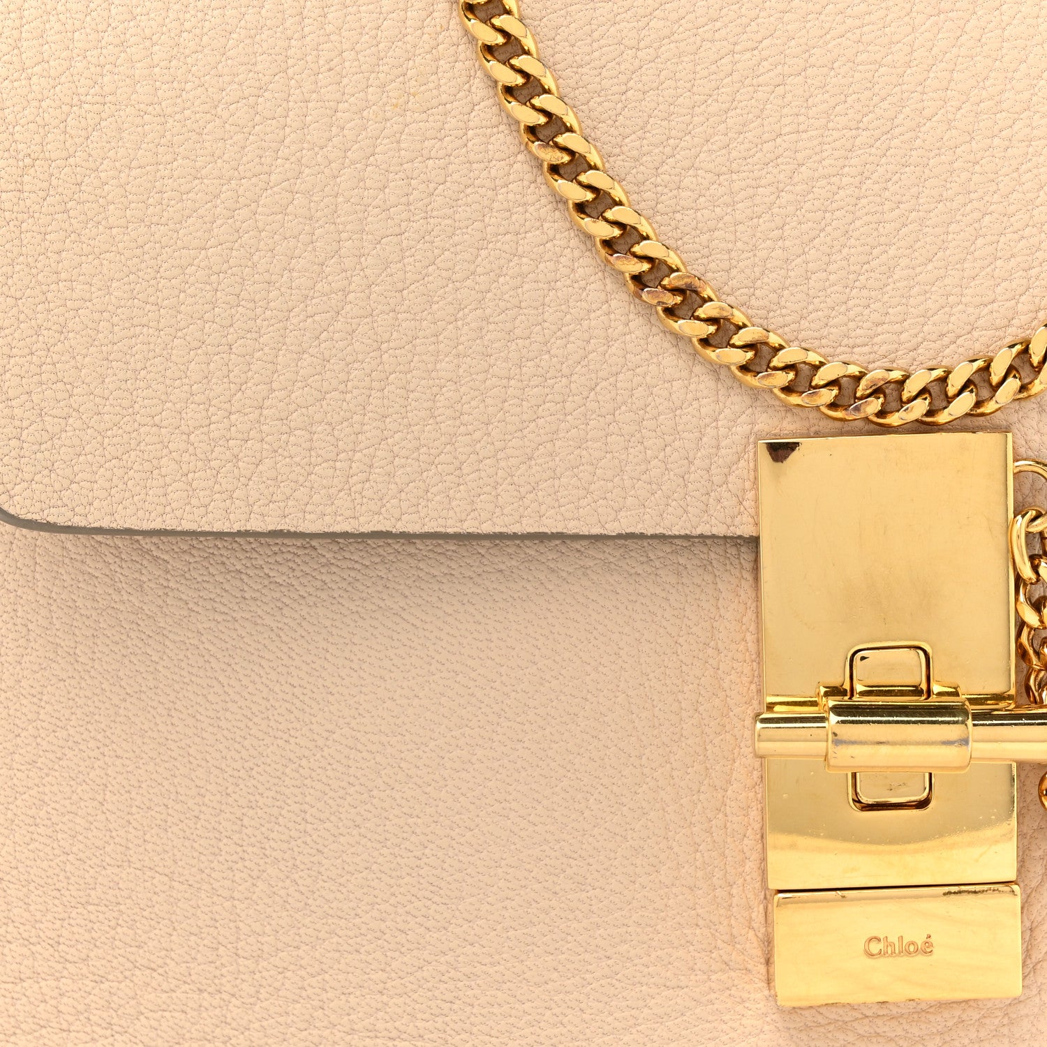 Chloe Grained Lambskin Mini Drew Shoulder Bag Abstract White 7 of 14