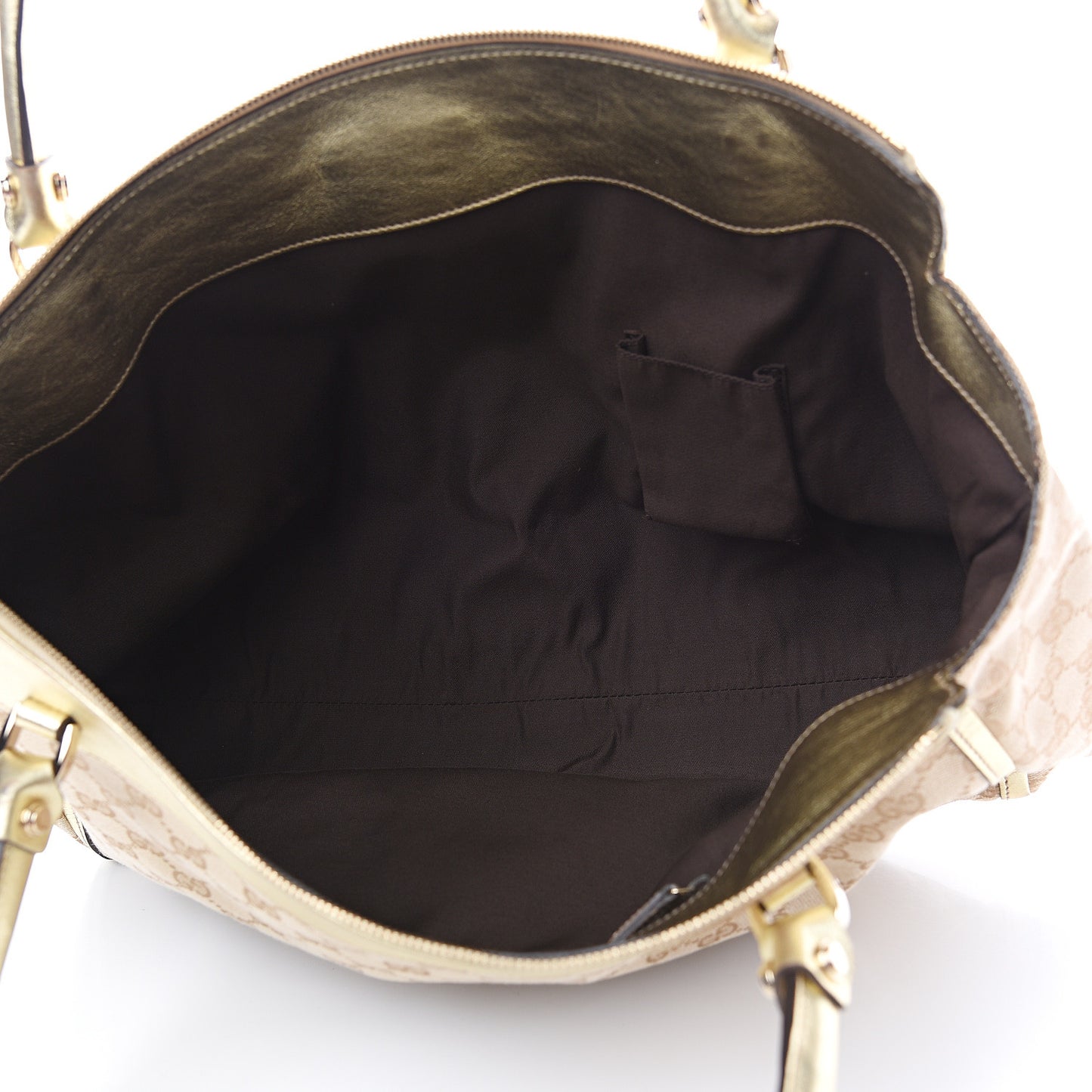 Monogram D Gold Tote Metallic Gold