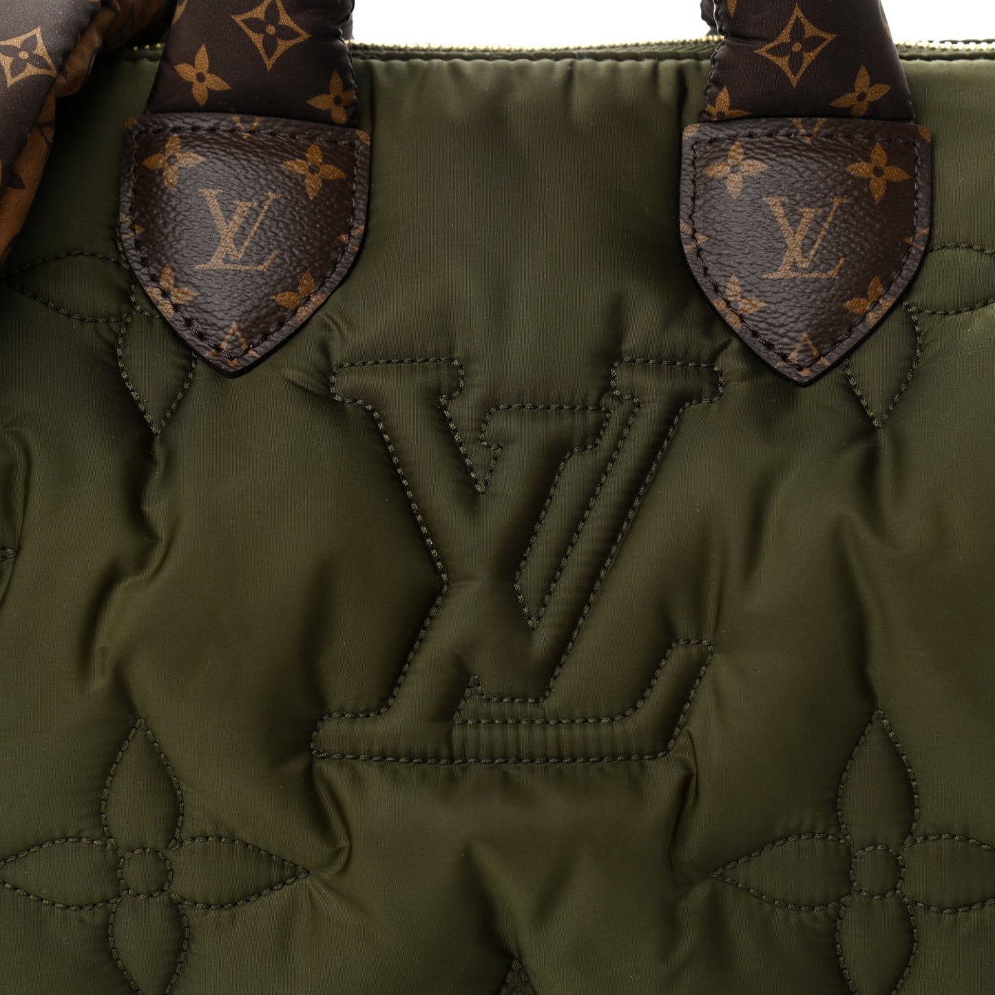 Econyl Mini Monogram Pillow Speedy Bandouliere 25 Khaki