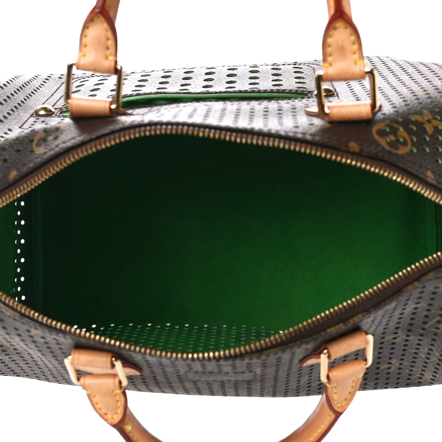 Monogram Perforated Speedy 30 Green