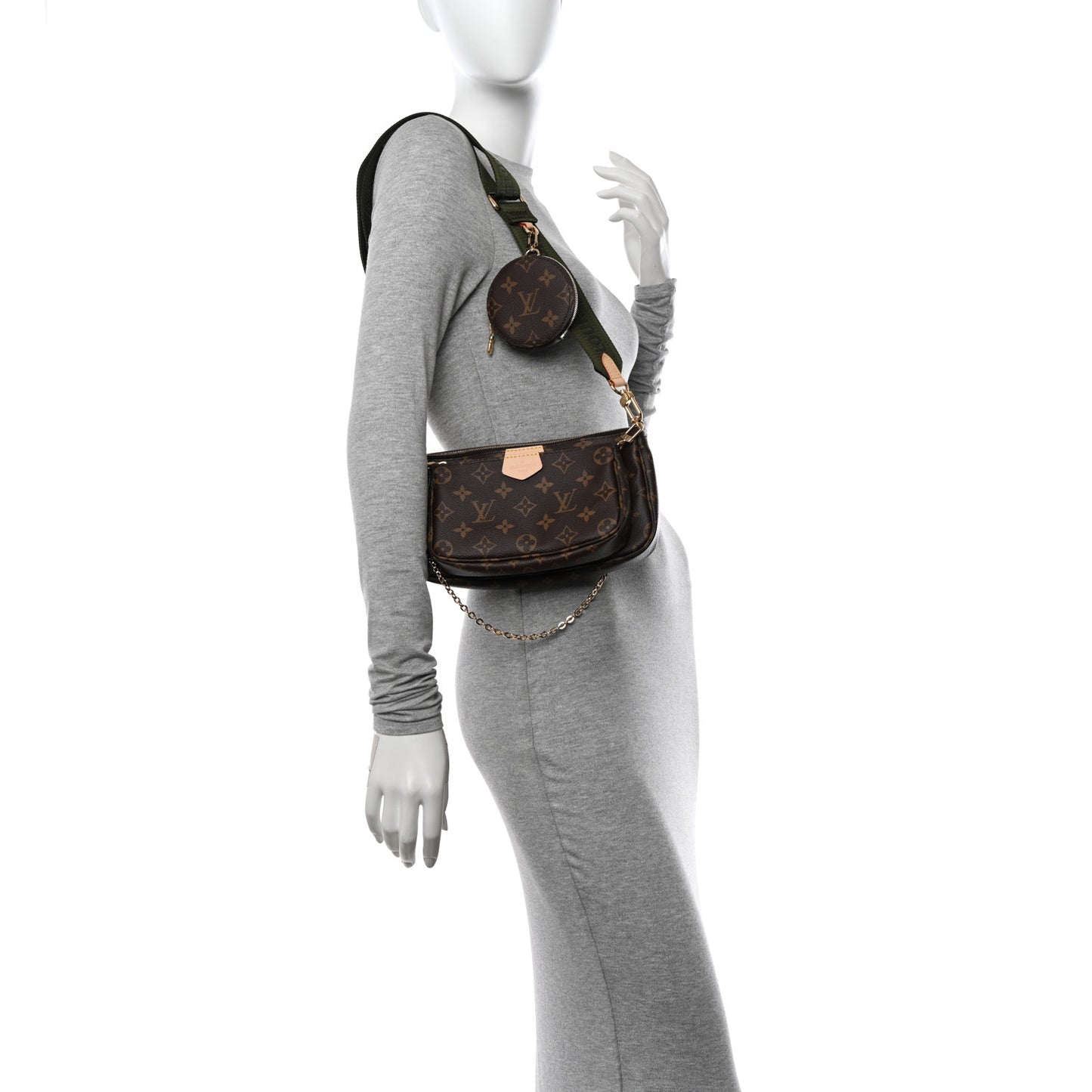 Monogram Multi Pochette Accessories Kaki