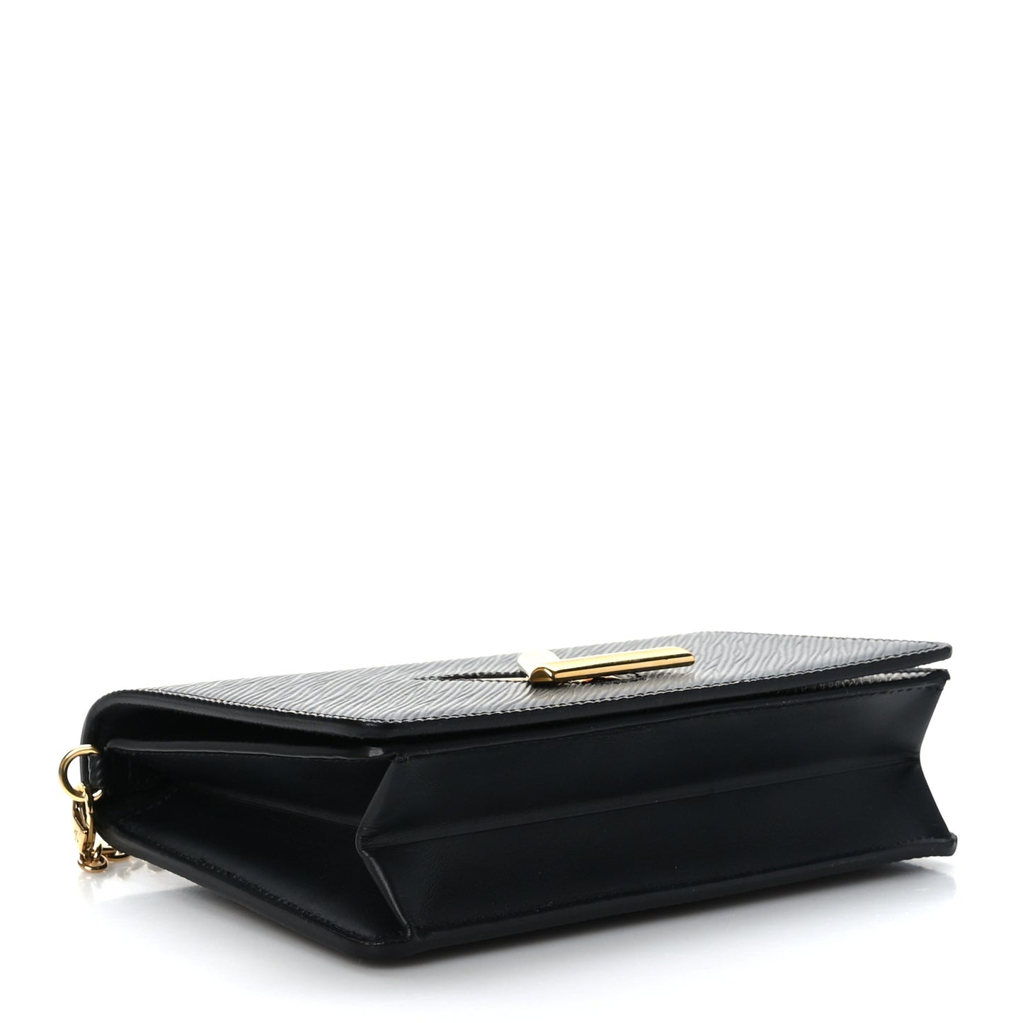 Epi Twist Belt Chain Wallet Black