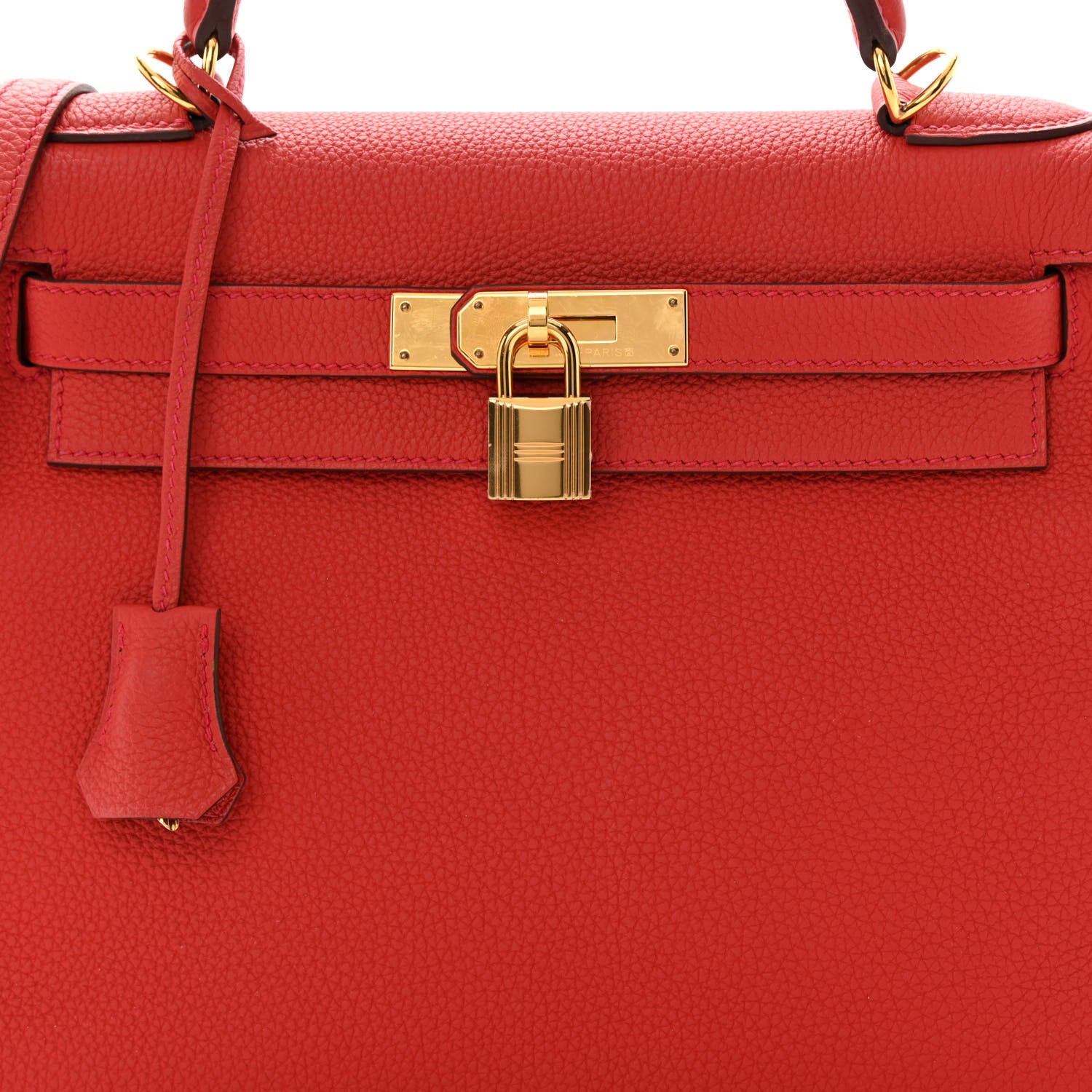 Hermes Togo Kelly Retourne 28 Rouge Casaque 8 of 14