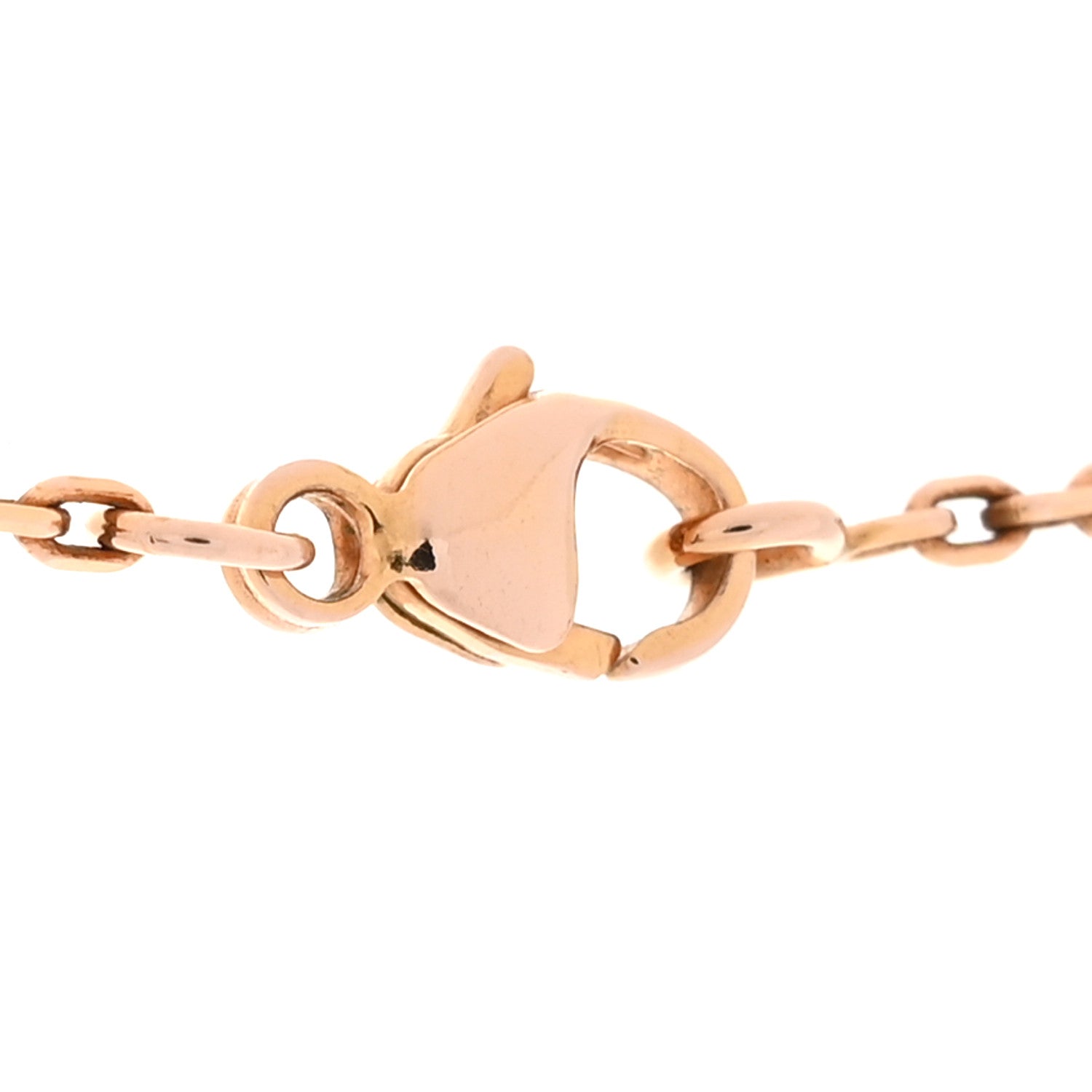 Hermes Lacquered Rose Gold Pop H Pendant Necklace Rose Dragee 6 of 7