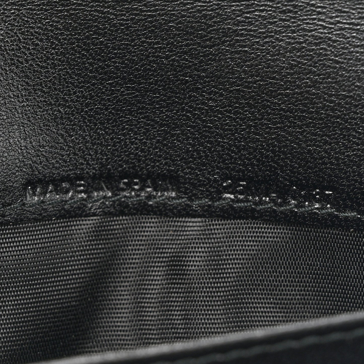 Grained Calfskin Cannage Lady Dior Rendezvous Chain Wallet Black