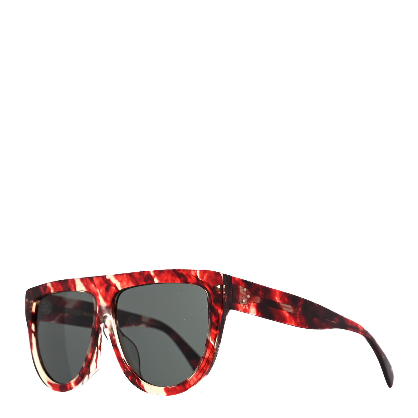 Acetate Aviator Sunglasses CL 40001F Red Havana