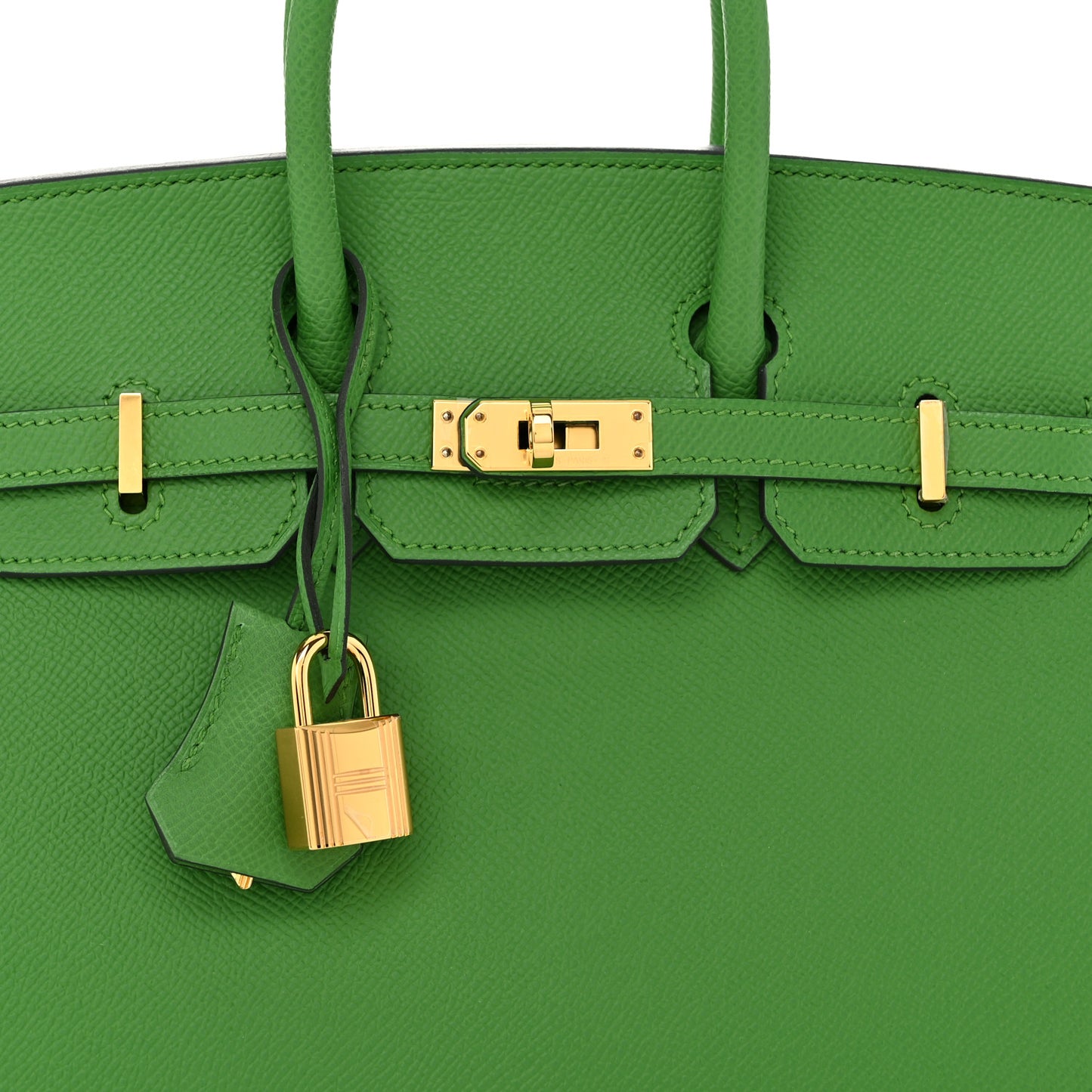 Epsom Birkin Sellier 25 Vert Yucca