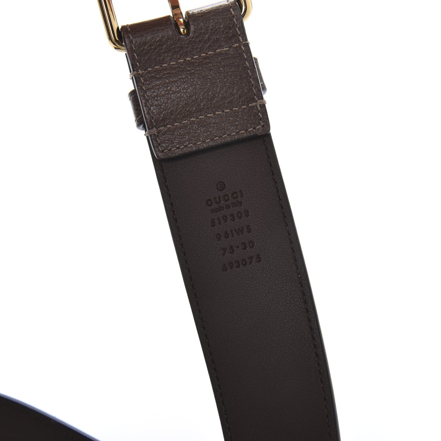 GG Supreme Monogram Ophidia Belted iPhone Case 75 30 Dark Brown