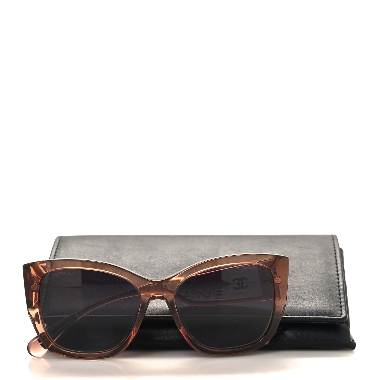 Acetate Polarized Butterfly Signature CC Sunglasses 5429-A Brown