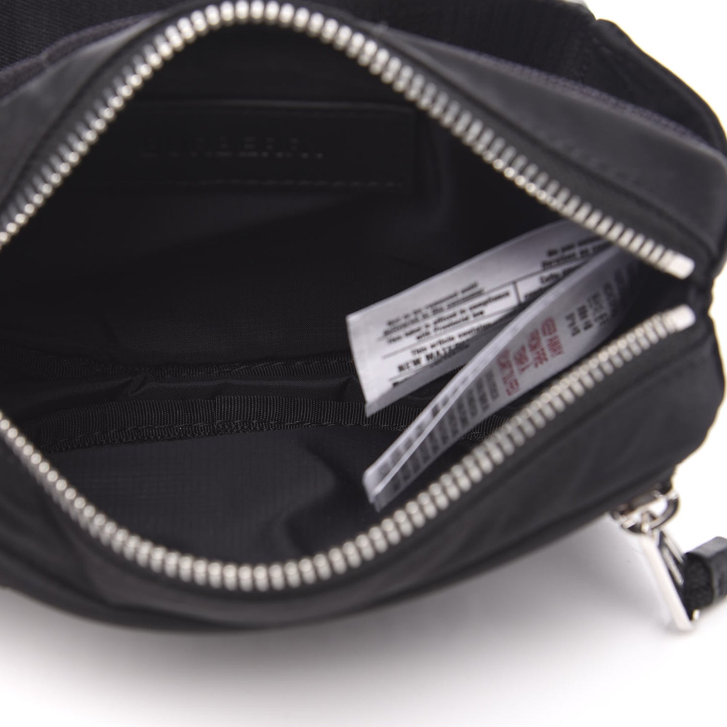 Econyl Logo Print Small Cannon Bum Bag Black