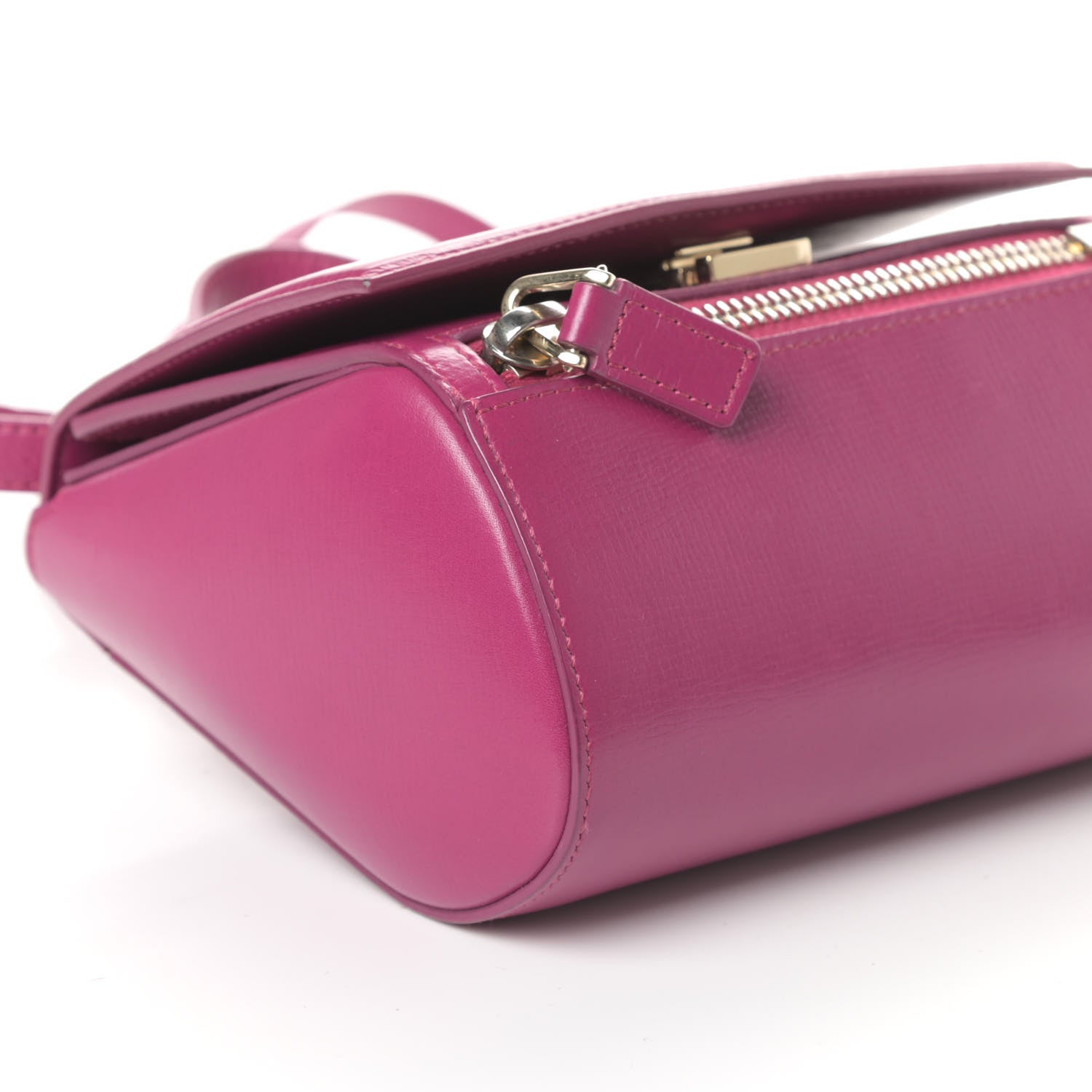 Givenchy Textured Calfskin Mini Pandora Box Crossbody Bag Magenta 8 of 11
